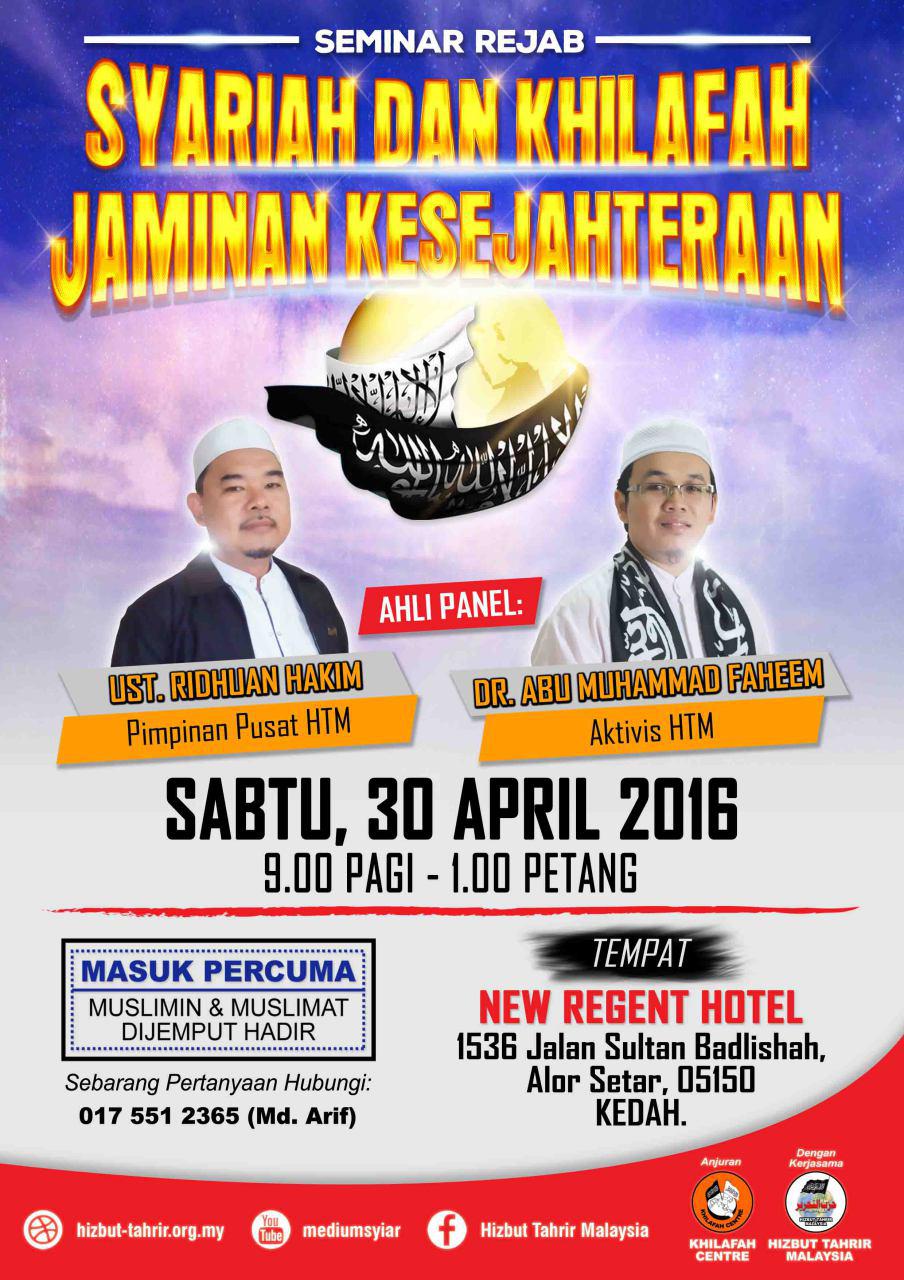 Poster Syariah Dan Khilafah  kedah