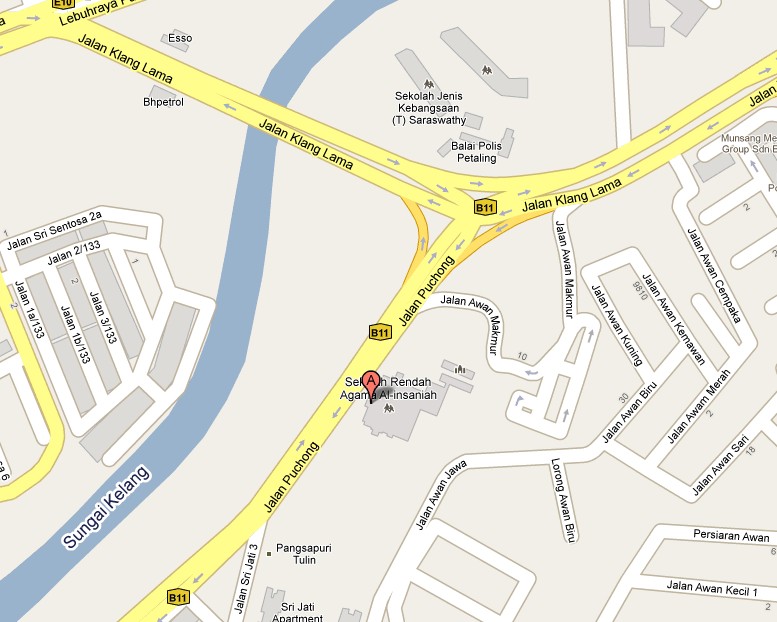 Zoom View: Lokasi Masjid Abdul Rahman Auf